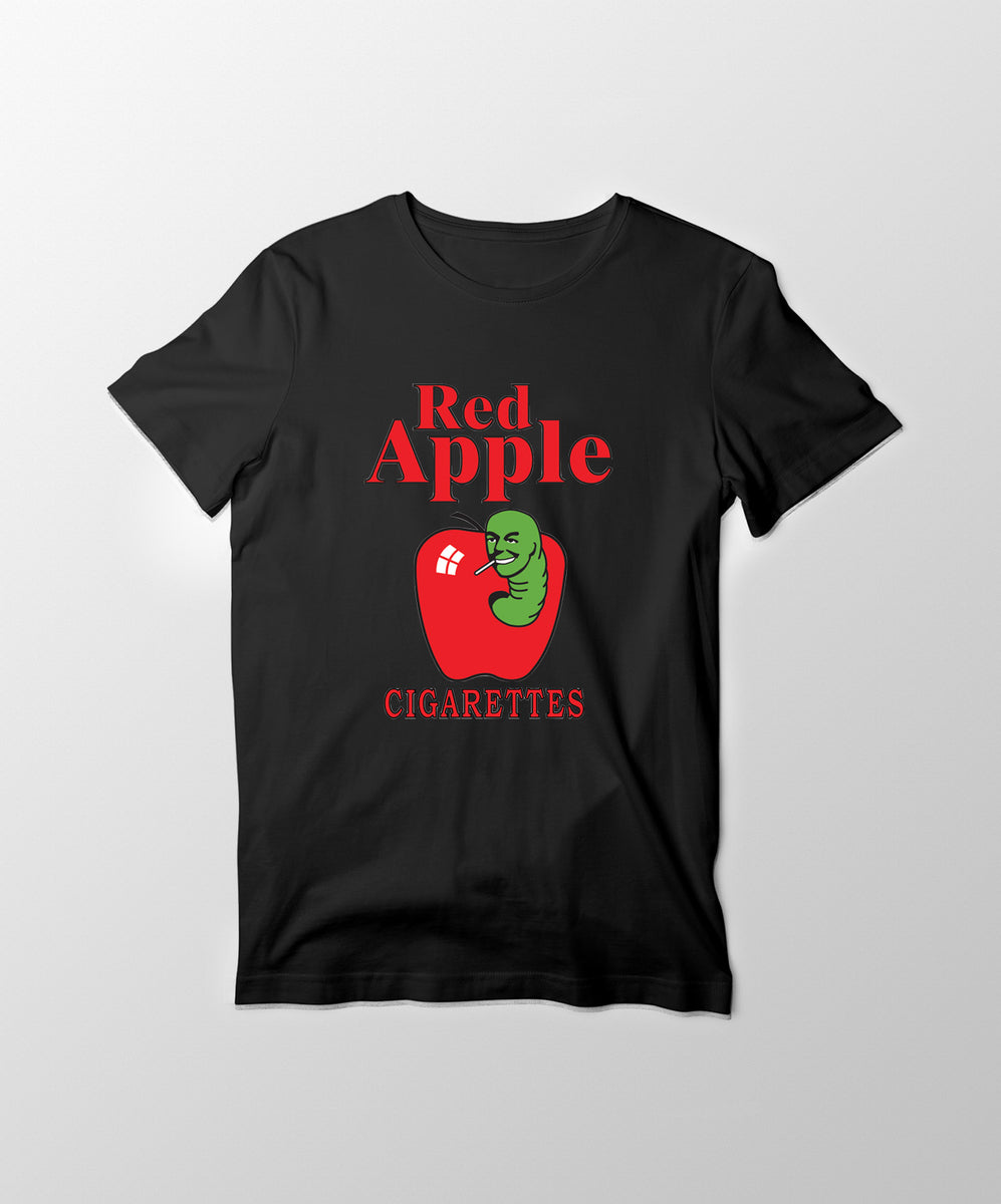 red b apple shirt