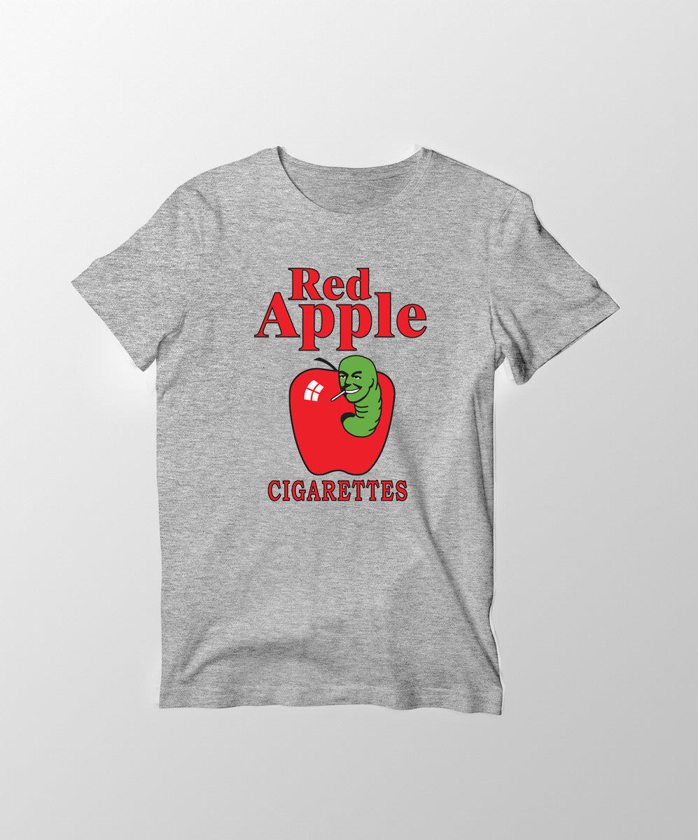 red b apple shirt